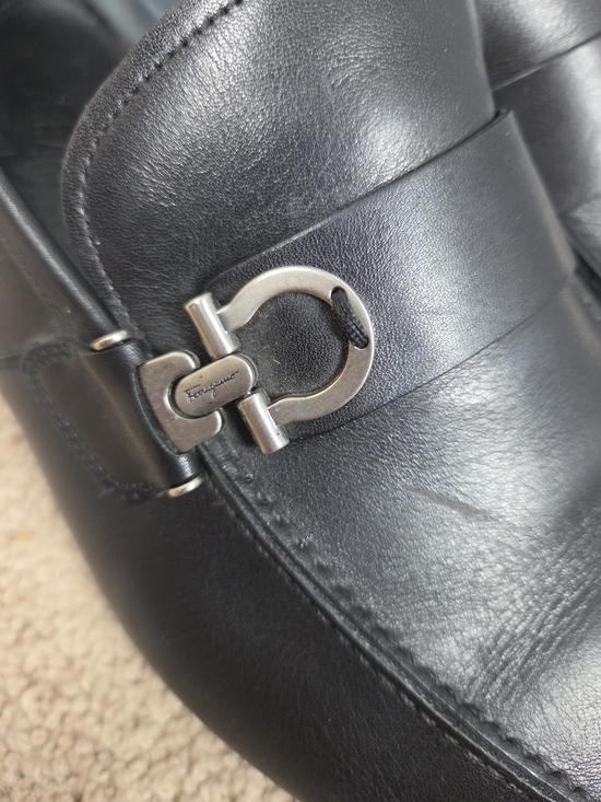 Salvatore Ferragamo Black Leather Bit Loafers main image 11